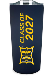 Navy Blue Drexel Dragons 18oz Class of 2027 Soft Touch Stainless Steel Tumbler