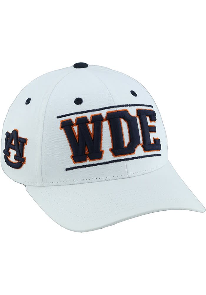 Zephyr Auburn Tigers White WDE Citadel Adjustable Hat - 8674949