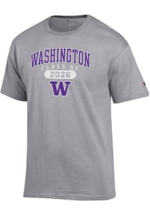 Washington Huskies Grey Champion Class of 2026 Jersey Short Sleeve T Shirt