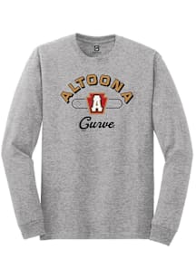 Summit Sportswear Altoona Curve Grey Vintage Arch Script Long Sleeve T Shirt