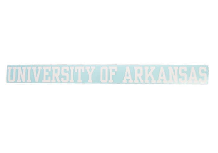 Arkansas Razorbacks 2x20 Auto Strip - White