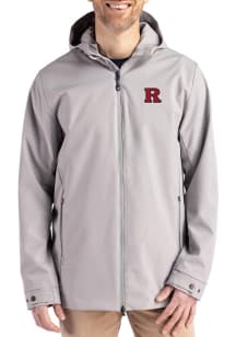 Mens Rutgers Scarlet Knights Grey Cutter and Buck Camano Light Weight Jacket
