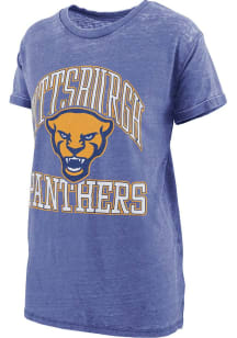 Pitt Panthers Blue Pressbox Wayne Short Sleeve T-Shirt