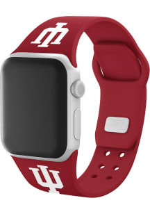 Silicone Sport Apple Indiana Hoosiers Mens Watch Band - Red