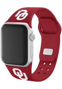 Oklahoma Sooners Red Silicone Sport Apple Watch Band