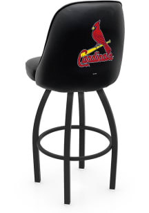 St Louis Cardinals Padded Swivel Pub Stool - Black