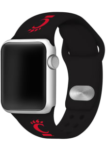 Cincinnati Bearcats Black Silicone Sport Apple Watch Band