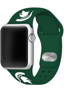 Silicone Sport Apple Michigan State Spartans Mens Watch Band - Green