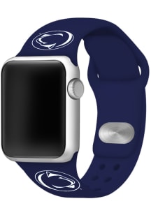 Silicone Sport Apple Penn State Nittany Lions Mens Watch Band - Navy Blue