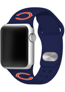 Chicago Bears Navy Blue Silicone Sport Apple Watch Band