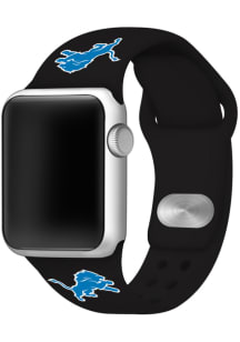Detroit Lions Black Silicone Sport Apple Watch Band