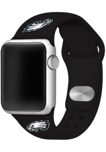Philadelphia Eagles Black Silicone Sport Apple Watch Band