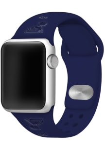 St Louis Blues Navy Blue Silicone Sport Apple Watch Band