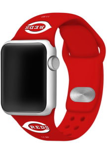 Cincinnati Reds Red Silicone Sport Apple Watch Band