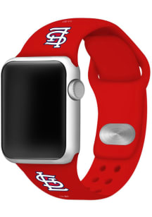 St Louis Cardinals Red Silicone Sport Apple Watch Band