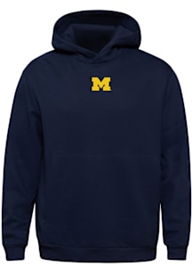 lululemon Michigan Wolverines Mens Navy Blue Steady State Pullover Hoodie Long Sleeve Hoodie