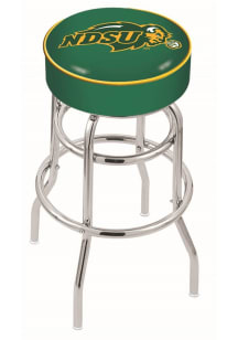 North Dakota State Bison Double-Ring Swivel Pub Stool - Green