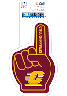 Central Michigan Chippewas Foam Finger Stickers - Maroon