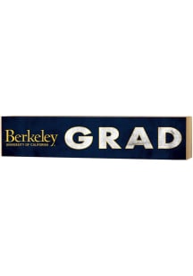 KH Sports Fan Cal Golden Bears 3x13 Block Sign Grad Sign - Navy Blue