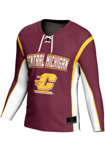 ProSphere  Central Michigan Chippewas Mens Maroon Rival Hockey Jersey