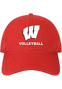 Wisconsin Badgers Volleyball EZA Twill Adjustable Hat - Red
