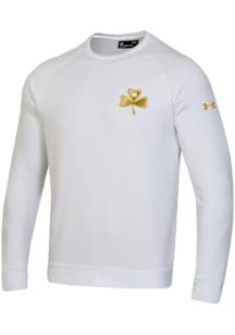 Under Armour Notre Dame Fighting Irish Mens White Football Freeman Emerald Shillelagh Shamrock Lon..
