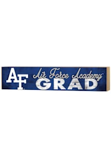 KH Sports Fan Air Force Falcons Grad graduation graphic Sign - Blue