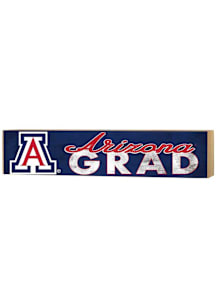 KH Sports Fan Arizona Wildcats Grad graduation graphic Sign - Navy Blue