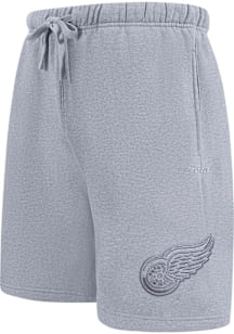 Pro Standard Detroit Red Wings Mens Grey Neutral Shorts