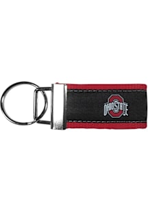 Red Ohio State Buckeyes Woven Keychain
