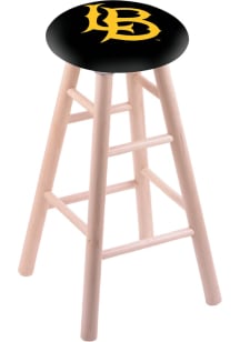 Cal State Long Beach Round Cushion Maple Pub Stool - Brown