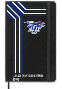 Lubbock Christian University Chaps School Bound team logo Notebook and Folder - Black