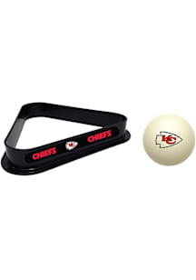 Kansas City Chiefs Cue Ball and Rack Billiard Ball Rack