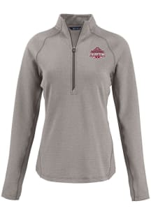 Womens Ohio State Buckeyes Dark Grey Cutter and Buck 2024 Football National Champion Pehastin Qt..