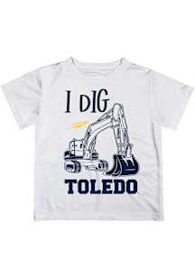 Vive La Fete Toledo Rockets Youth White Excavator Short Sleeve T-Shirt