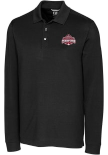 Mens Ohio State Buckeyes Black Cutter and Buck 2024 Football National Champion Advantage Long Sl..