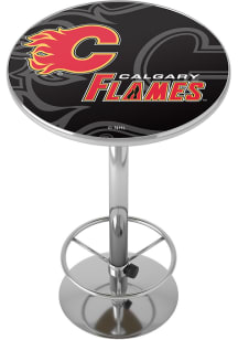Calgary Flames Acrylic Top Pub Table