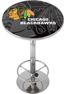 Chicago Blackhawks Acrylic Top Pub Table