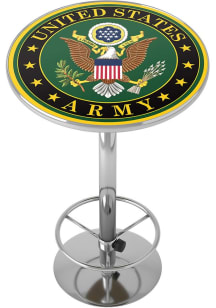 Army Logo Bar Height Acrylic Top Pub Table