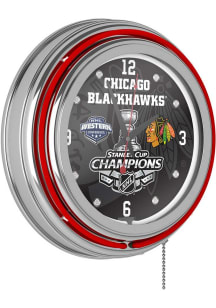 Chicago Blackhawks Retro Neon Wall Clock