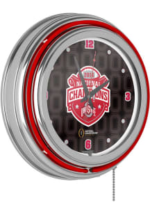 Ohio State Buckeyes Retro Neon Wall Clock