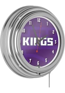 Sacramento Kings Retro Neon Wall Clock