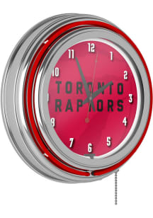 Toronto Raptors Retro Neon Wall Clock