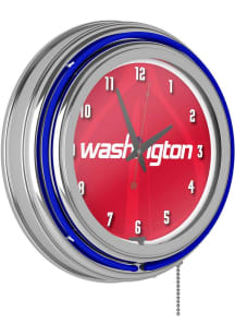 Washington Wizards Retro Neon Wall Clock