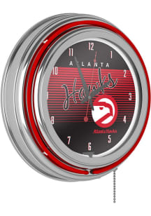 Atlanta Hawks Retro Neon Wall Clock