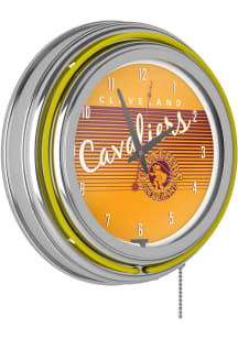 Cleveland Cavaliers Retro Neon Wall Clock