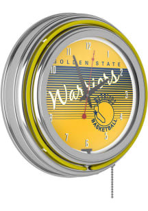 Golden State Warriors Retro Neon Wall Clock
