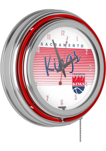 Sacramento Kings Retro Neon Wall Clock