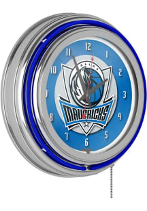 Dallas Mavericks Retro Neon Wall Clock