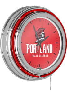 Portland Trail Blazers Retro Neon Wall Clock